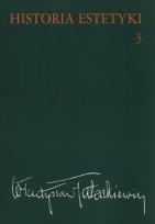 Okładka książki Historia estetyki Tom 3