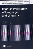 Okładka książki Issues in Philosophy of Language and Linguisti