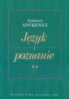 Okładka książki Język i poznanie Wybór pism Tom 2