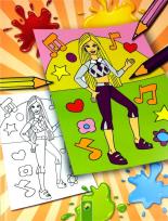 Okładka książki Kolorowanka Gwiazdy muzyki pop