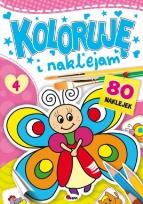 Okładka książki Koloruję i naklejam 4