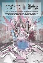 Opakowanie Krytyka Polityczna 40-41 Instytucja krytyczna