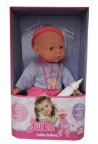 Opakowanie Lalka Julka Bobas mówiąca fioletowo różowa