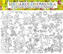 Okładka książki Megakolorowanka Wieś