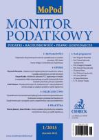 Opakowanie Monitor Podatkowy 1/2015
