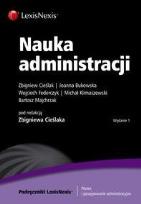 Okładka książki Nauka administracji