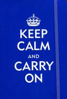 Opakowanie Notatnik Mini Niebieski Zachowaj spokój