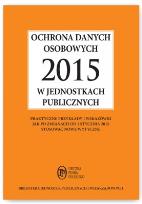 Okładka książki Ochrona danych osobowych 2015 w jednostkach publicznych