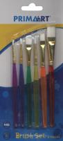 Opakowanie Pędzle Prima Art kolorowe 6 sztuk