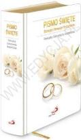 Okładka książki Pismo Św. ST i NT Ślub złocone brzegi kartek (OT)