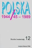 Okładka książki Polska 1944/45 - 1989