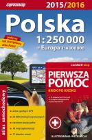Opakowanie Polska Atlas samochodowy 1:250 000 + pierwsza pomoc