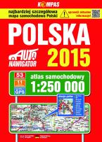 Okładka książki Polska Atlas samochodowy 1:250 000