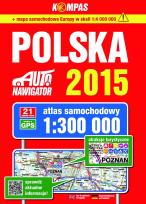 Okładka książki Polska Atlas samochodowy 1:300 000