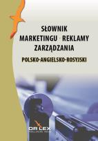 Okładka książki Polsko-angielsko-rosyjski słownik marketingu reklamy zarządzania
