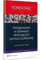 Okładka książki Postępowanie w sprawach dotyczących pomocy publicznej