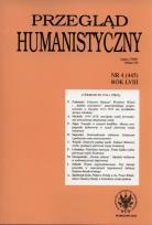Opakowanie Przegląd Humanistyczny 4/2014
