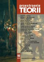 Okładka książki Przestrzenie Teorii 22/2014