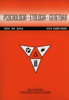 Opakowanie Psychologia Etologia Genetyka 30/2014