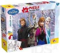 Okładka książki Puzzle 108 dwustronne Frozen. Kraina lodu