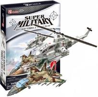 Okładka książki Puzzle 3D AH-1 Huey Cobra & Sukhoi SU-35