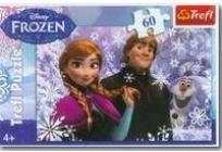 Okładka książki Puzzle 60 Frozen TREFL