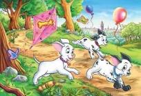 Okładka książki Puzzle dwustronne plus 101 Dalmatyńczyków 108