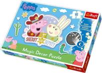 Okładka książki Puzzle Magic Decor 15 - Świnka Peppa TREFL