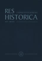 Opakowanie Res Historica 37/2014