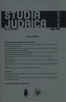 Opakowanie Studia Judaica 1/2014
