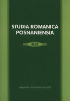 Opakowanie Studia Romanica Posnaniensia 41/3