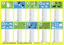 Opakowanie Tabliczka mnożenia - podkładka na biurko