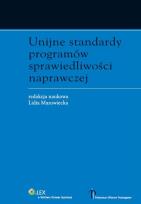 Okładka książki Unijne standardy programów sprawiedliwości naprawczej