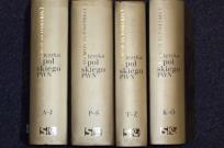 Opakowanie Uniwersalny słownik języka polskiego PWN Tom 1-4 + CD