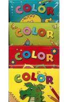 Okładka książki Zestaw Zwierzęta. 4 Kolorowanki niebieskie