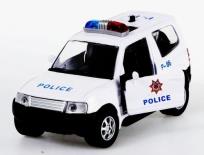 Opakowanie Auto metalowe światło/dźwięk Police