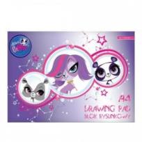 Opakowanie Blok rysunkowy A4/20K biały Littlest Pet Shop 20sz
