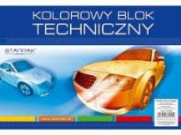 Opakowanie Blok techniczny A4/10K kolorowy 20szt