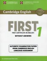 Opakowanie Cambridge English First 1 without answers