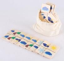 Opakowanie Domino pogodowe w woreczku lnianym