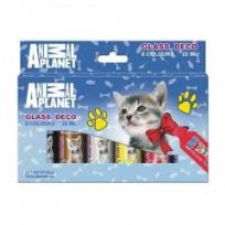 Opakowanie Farby witrażowe 6 kolorów Animal Planet Cute