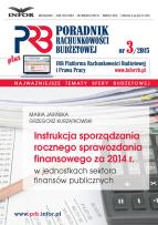 Opakowanie Instrukcja sporządzania  rocznego sprawozdania  finansowego za 2014 r. w jednostkach sektora finansów publicznych