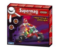 Opakowanie Klocki magnatycz. Supermag Trójkołowiec z kierowcą