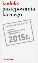 Okładka książki Kodeks postępowania karnego 01.02.2015