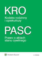 Opakowanie Kodeks rodzinny i opiekuńczy. Prawo o aktach stanu cywilnego