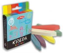 Opakowanie Kreda kolorowa kwadratowa 6 kolorów KREDKOP