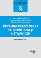 Okładka książki Kryteria oceny ofert po nowelizacji ustawy pzp