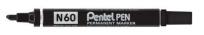 Opakowanie Marker ścięty N60 czarny (12szt) PENTEL