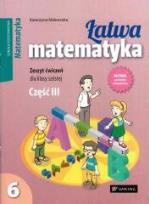Okładka książki Matematyka SP 6/3 Łatwa matematyka ćw WIKING