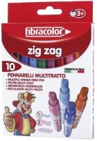 Opakowanie Mazaki Zig Zac ząbki 10 kol. FIBRACOLOR